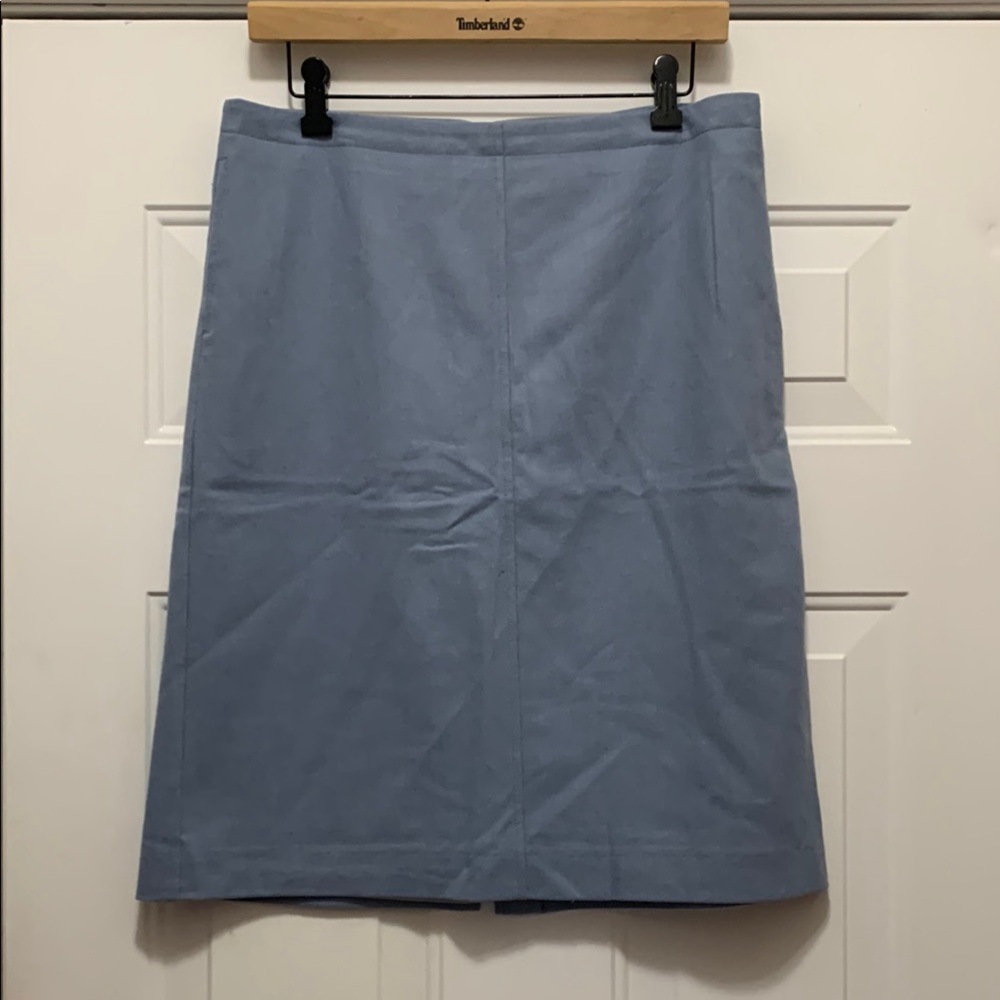 J. Crew Light Blue Pencil Skirt